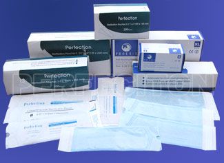 Self seal sterilization pouches